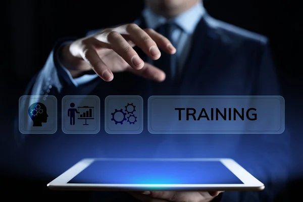 Training webinar Business development onderwijs concept op het scherm. — Stockfoto