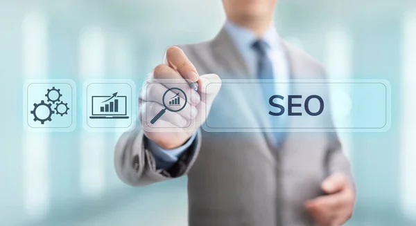 SEO Search Engine оптимизация концепции цифрового маркетинга бизнес-технологии. — стоковое фото