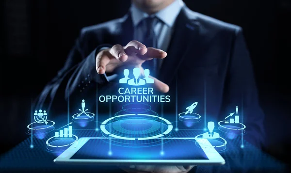 Oportunidad de carrera personal crecimiento concepto de negocio en pantalla. — Foto de Stock