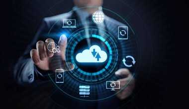 Yedekleme Yazılım Uygulaması Veritabanı İnternet teknolojisi kavramı.