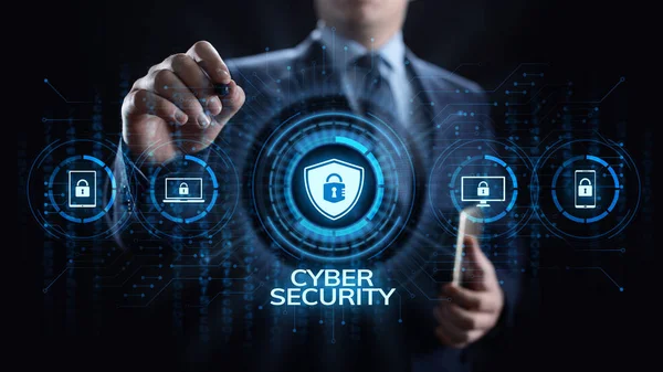 Cyber sikkerhed databeskyttelse oplysninger privatliv internet teknologi koncept. - Stock-foto