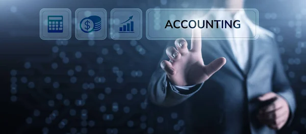 Accounting Accountancy Banking Calculation Geschäftsfinanzierungskonzept. — Stockfoto