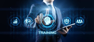 Webinar İş Geliştirme Eğitim Konsepti ekranda.