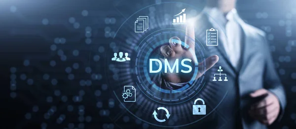 Gestione dei documenti DMS System Gestione dei diritti digitali. — Foto Stock