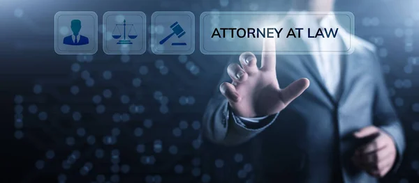 Ügyvéd ügyvédi képviselet jogi tanácsadás üzleti koncepció. — Stock Fotó