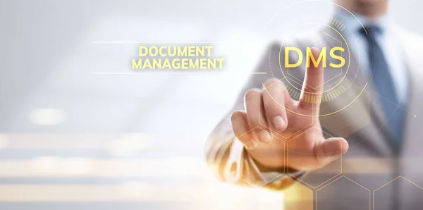 Gestión de documentos Sistema DMS Gestión de derechos digitales. — Foto de Stock