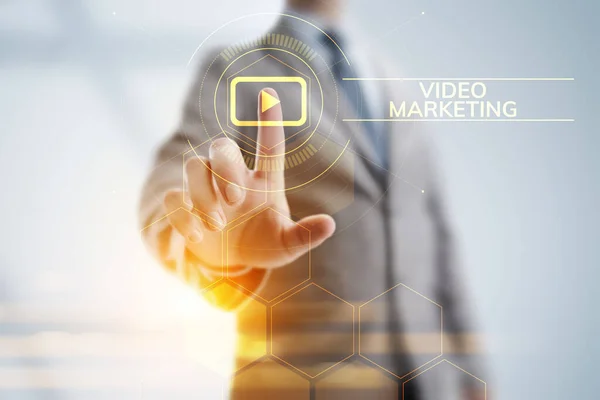 Video Marketing Online Advertising Business Internet Concept — Stock Photo, Image