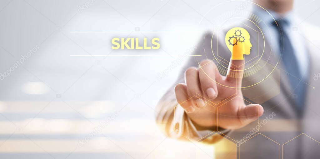 Skills Education Learning Personal development Competency Business concept