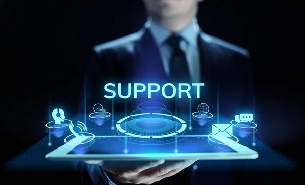 Wsparcie Obsługa klienta Zapewnienie jakości Business Technology concept. — Zdjęcie stockowe