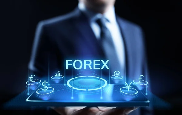 Интернет-инвестиционная бизнес-концепция Forex для торговли валютным курсом. — стоковое фото