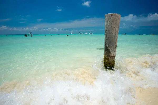 Una Spiaggia Idilliaca Isla Mujeres Cancun Messico — Foto Stock