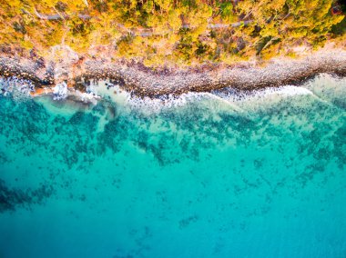 Noosa bir havadan görünümü üzerinde Queenslands Sunshine Coast, Avustralya