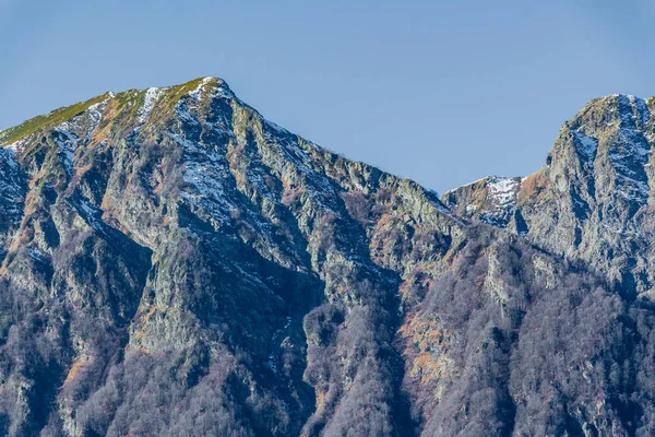 Uitzicht Bergen Rosa Khutor — Stockfoto