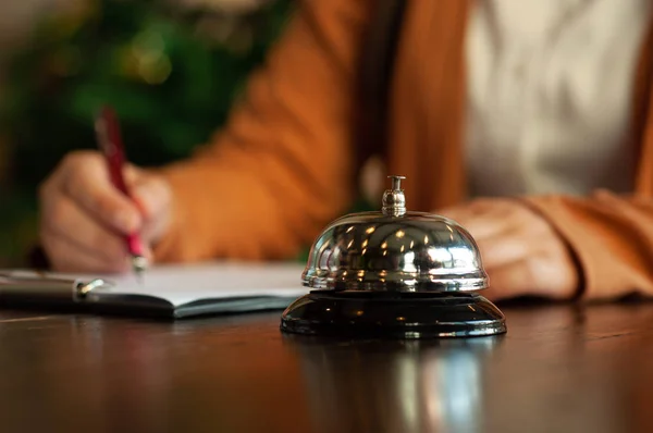 Otel iş Check-in, otel iş Bell kaydı, kayıt defteri .