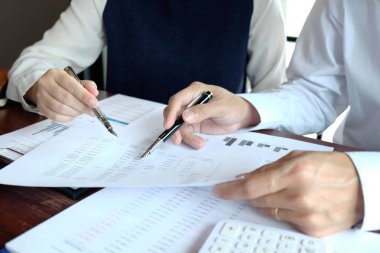 Yakın çekim, iş adamları, muhasebeciler, işadamları, finansörler, yasağı