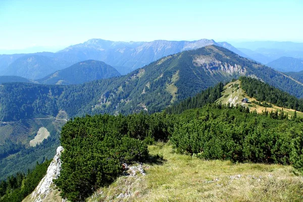 Beautiful Day Hiking Austrian Alps Lower Austria View Distinctive Otscher — Stock Photo, Image