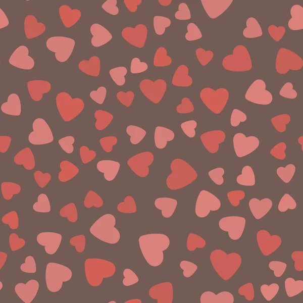 Απρόσκοπτη μοτίβο με πολύχρωμες καρδιές για την ημέρα βαλεντίνων. Διάνυσμα — Διανυσματικό Αρχείο