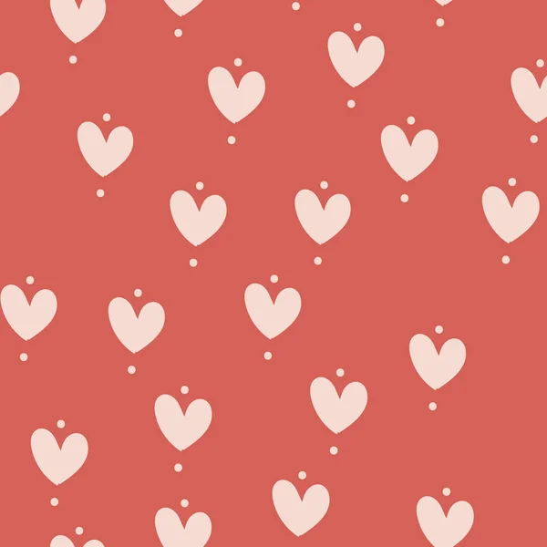 Naadloze patroon voor gelukkige dag van de Valentijnskaart, Vector — Stockvector