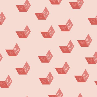 Sevgililer s gün elemanları ile Seamless modeli. Vektör