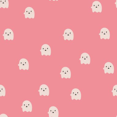 Tatlı kawaii karakterleri ile Seamless modeli. Vektör