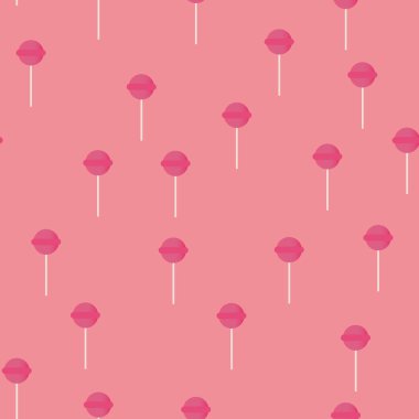 Kawaii elemanları ile Seamless modeli. Vektör