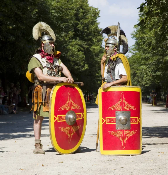 Roman Spectacle Autun Gladiators Legionaries August 2018 Autun Burgundy France — Stock Photo, Image