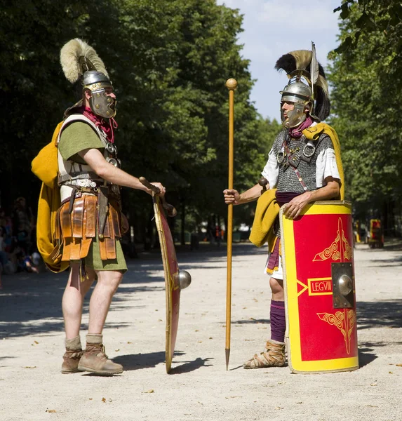 Roman Spectacle Autun Gladiators Legionaries August 2018 Autun Burgundy France — Stock Photo, Image