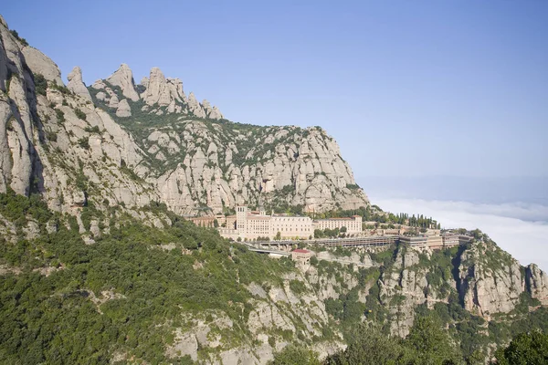 Widok Montserrat Barcelona Hiszpania — Zdjęcie stockowe