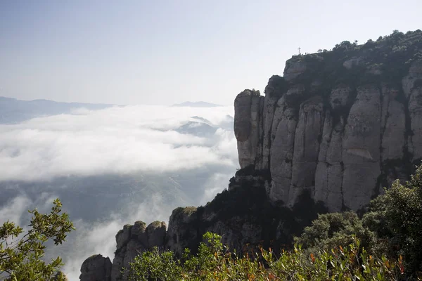 Uitzicht Montserrat Barcelona Spanje — Stockfoto