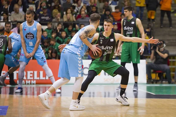 Nenad Dimitrijevic Joventut Azione Nella Partita Basket Spagnola Acb Tra — Foto Stock