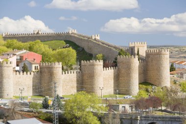 Avila, Castille, İspanya manzarası.