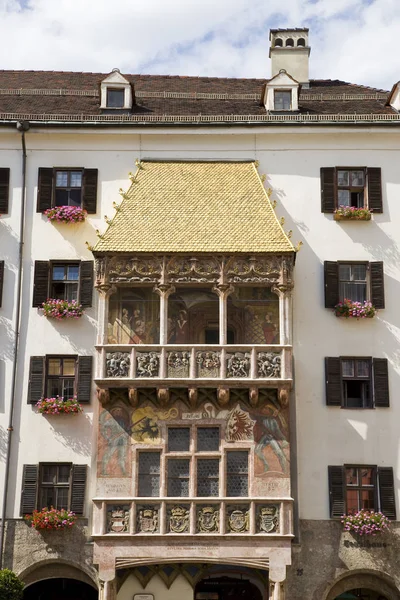 View Goldenes Dachl Golden Roof Innsbruck Tyrol Austria — Stock Photo, Image