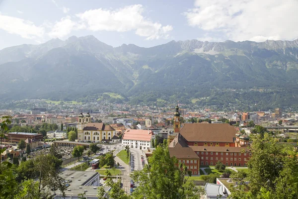 Vista Aérea Innsbruck Tirol Austria —  Fotos de Stock