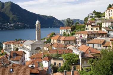 Moltrasio, Lake Como, Lombardy, Italy. clipart