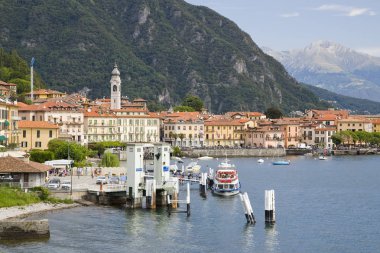 Menaggio manzarası, Como Gölü'nün batı kıyısında yer alan kasaba, İtalya.