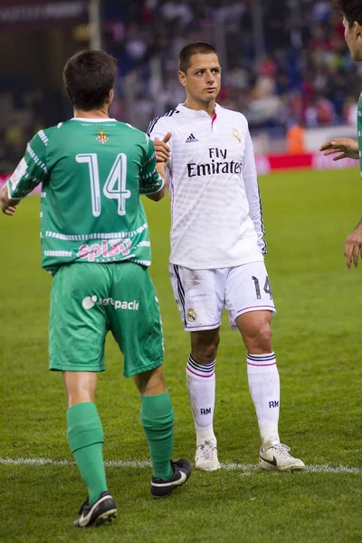 Javier Chicharito Hernandez Action Copa Del Rey Match Cornella Real — Stock Photo, Image