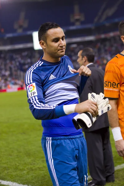 Keylor Navas Copa Del Rey Match Cornella Real Madrid Final — Zdjęcie stockowe