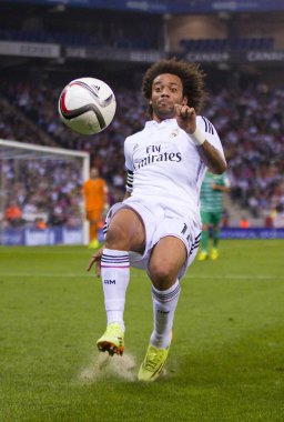 Marcelo Vieira of RM in action at the Copa del Rey match between UE Cornella and Real Madrid, final score 1 - 4, on October 29, 2014, in Cornella, Barcelona, Spain.