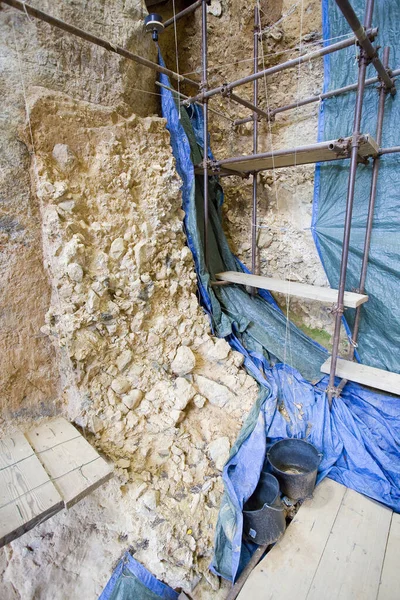 Sitio Caune Arago Francia Donde Han Encontrado Fósiles Herramientas Piedra — Foto de Stock