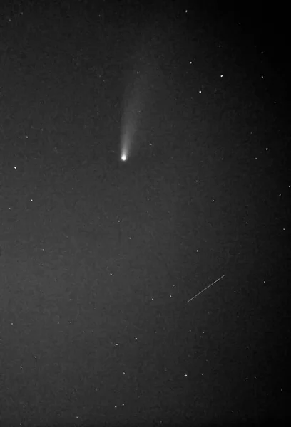 Cometa C2020 Neowise Meteoroide Dalla Spagna — Foto Stock