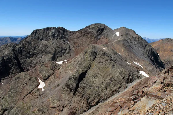 Zicht Pica Estats Een 3143 Meter Hoge Berg Het Montcalm — Stockfoto