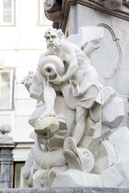 Ljubljana, Slovenya 'daki Robba Çeşmesi.