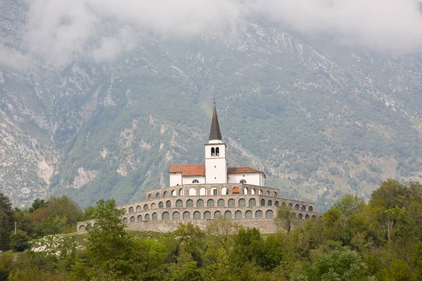 Conmemoración Primera Guerra Mundial Italiana Iglesia San Antonio Kobarid Eslovenia —  Fotos de Stock