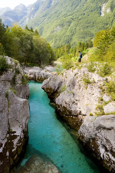 Soca Isonzo River Slovenia Europe — Stock Photo, Image