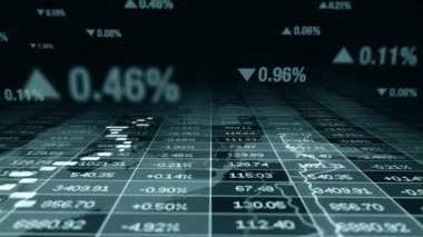 Finansal veya iş göstergeleri arka planı