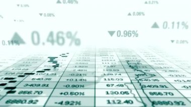 Finansal veya iş göstergeleri arka planı