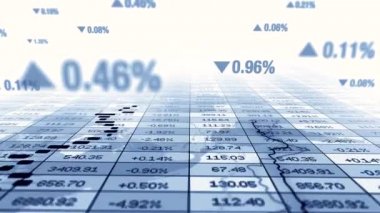 Finansal veya iş göstergeleri arka planı