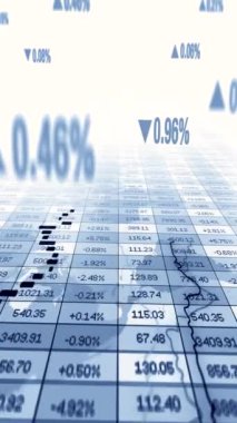 Finansal veya iş göstergeleri arka planı