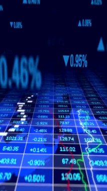 Finansal veya iş göstergeleri arka planı