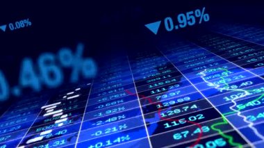 Finansal veya iş göstergeleri arka planı